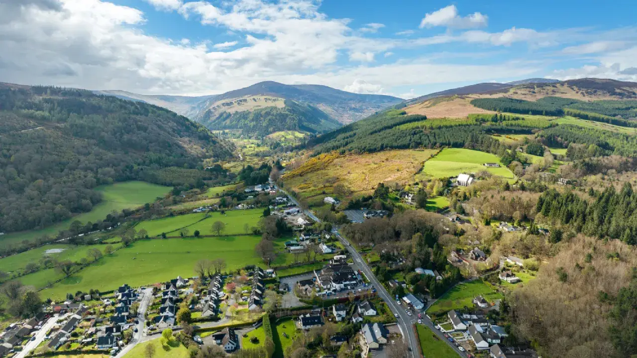 Laragh ariel view